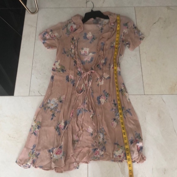 ASOS ruffle floral long shirt top - Picture 7 of 8